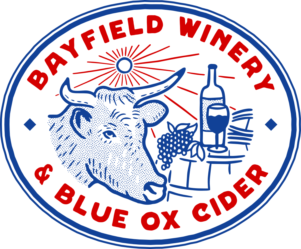 Bayfield Winery and Blue Ox Cider Logo (Link to homepage)